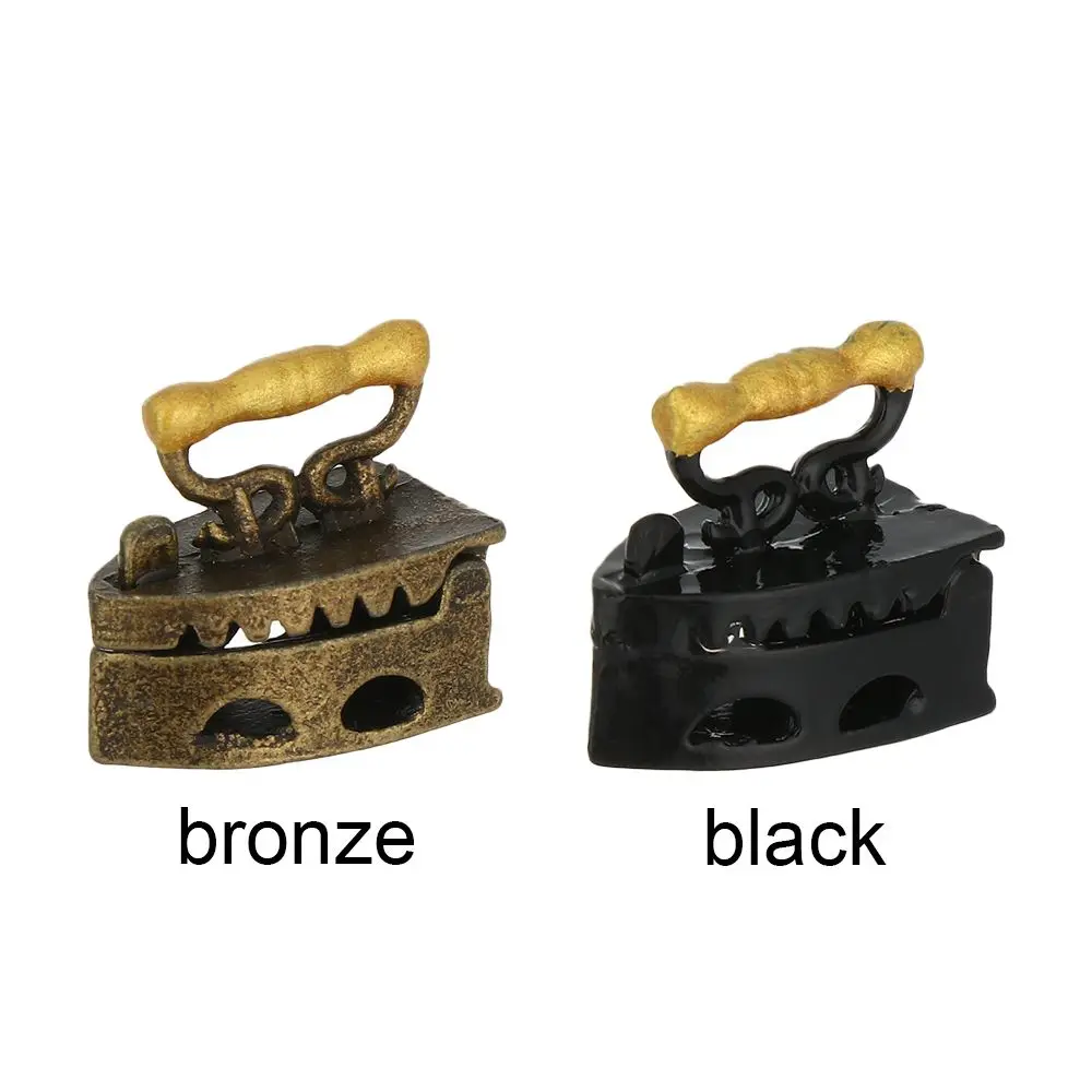 1:12 Scale Dollhouse Miniature Iron Furniture Ironing Clothes Mini Vintage Tool Scene Model Playing House Gift Doll Accessories 5