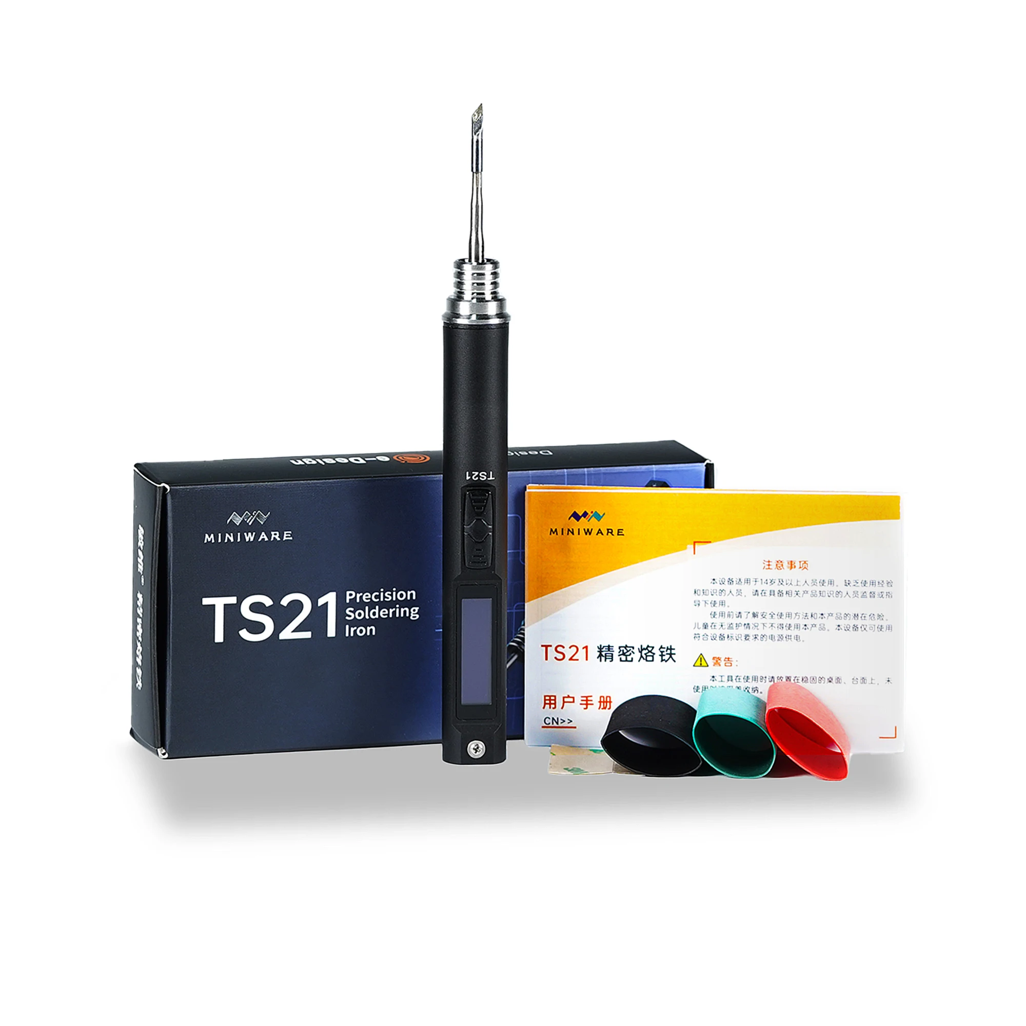 Original TS21 Soldering Iron Portable PD 100W 100-450℃ Adjustable Temperature Pr