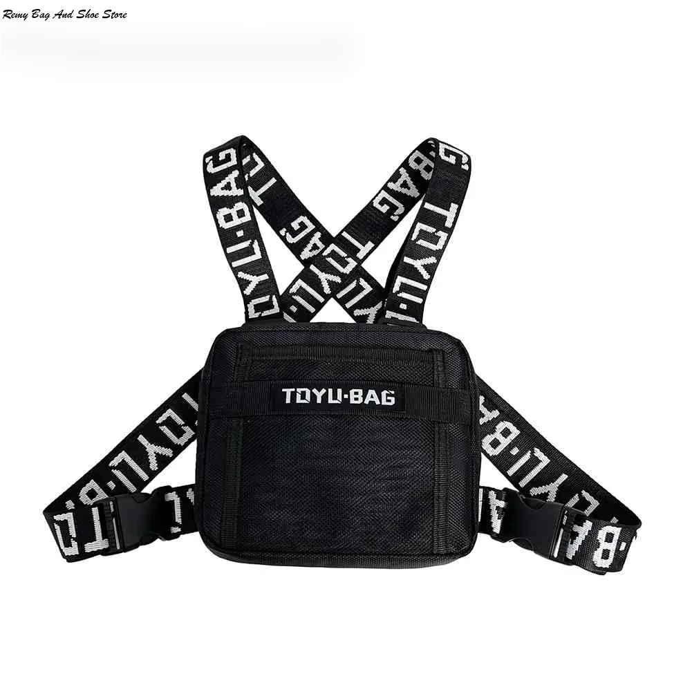 

Fashion Chest Rig Adjustable Women Men Outdoor Hip Hop Street Waistcoat Bag