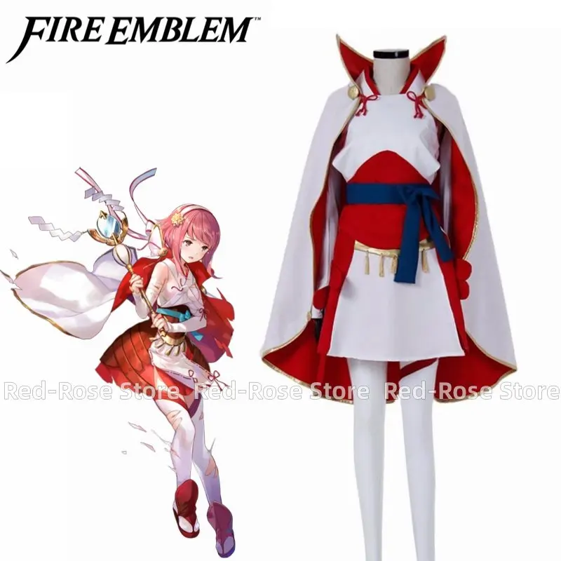 

Игровая эмблема огня Fates Sakura Косплей Костюм на заказ