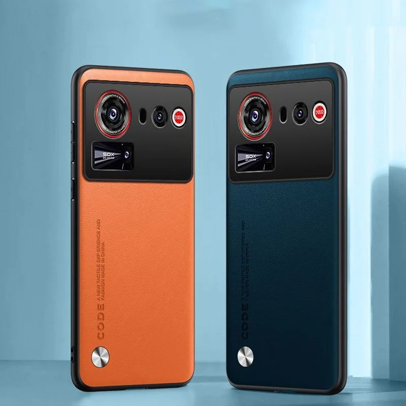 Premium PU Leather Phone Case with Silicone Full Camera Protection