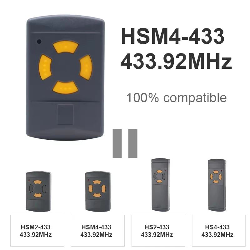 Advanced Multi-Frequency Handheld Garage Door Opener Transmitter