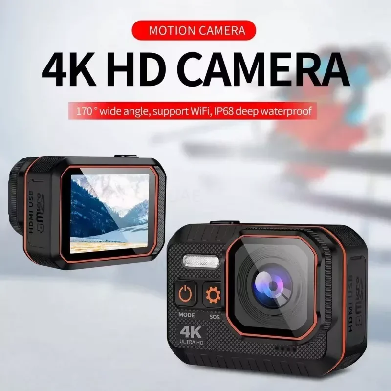 4K HD 60FPS Mini Camera Wifi Outdoor Sport 170° Wide Angle Action Kam Waterproof