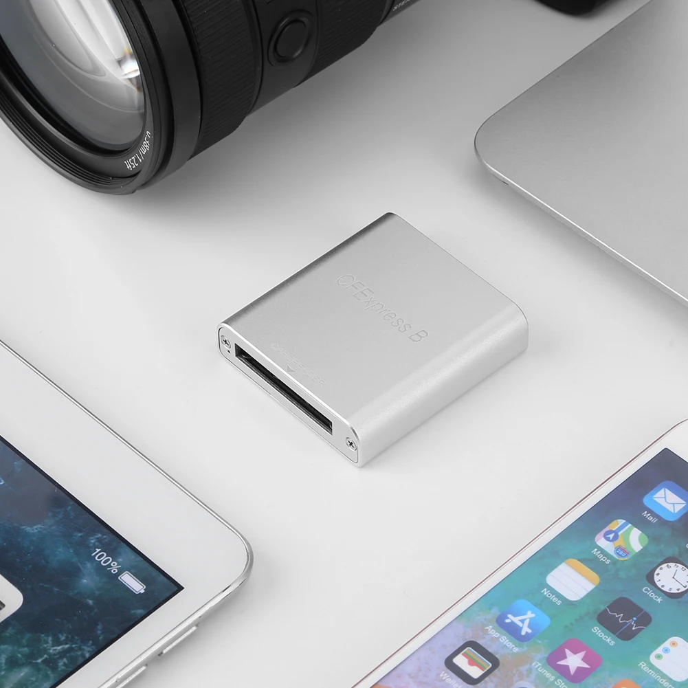 휴대용 CF 메모리 카드 어댑터, 노트북 컴퓨터 및 휴대폰용, MacBook iPad Chromebook, USB 3.1 Gen 2 외장 카드 리더, 10Gbps
