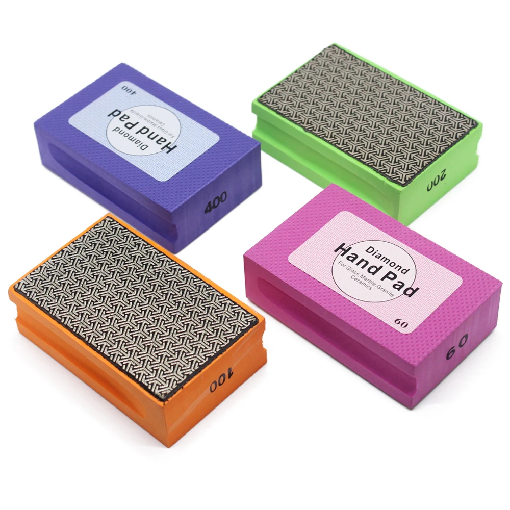 Diamond Hand Polishing Pads For Glass Abrasive Grinding Stone Marble Ceramic Abrasive Sanding Disc Grit 60-3000#