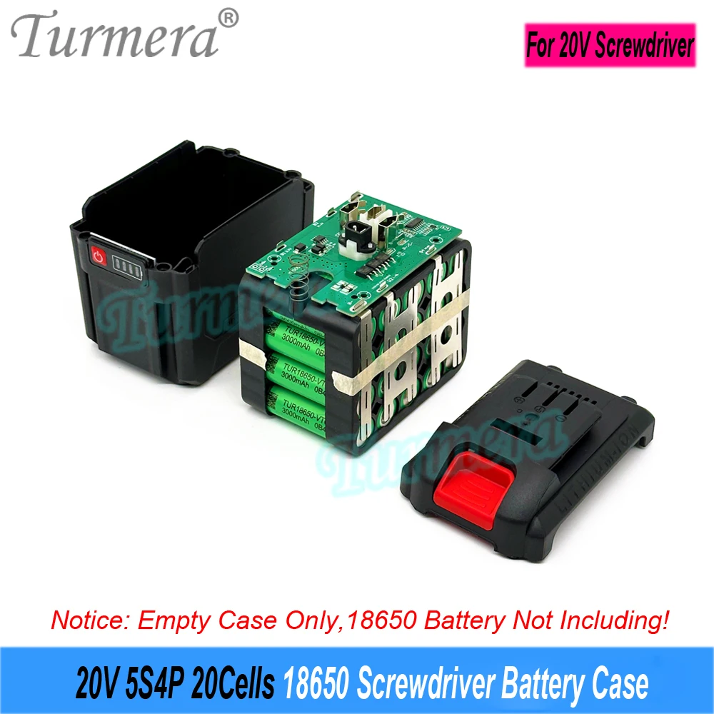 Turmera ũ̹ ͸ ̽,  帱  , 5S2P 10X 5S4P 20X 18650  ġ, 5S 30A BMS, 20V, 21V