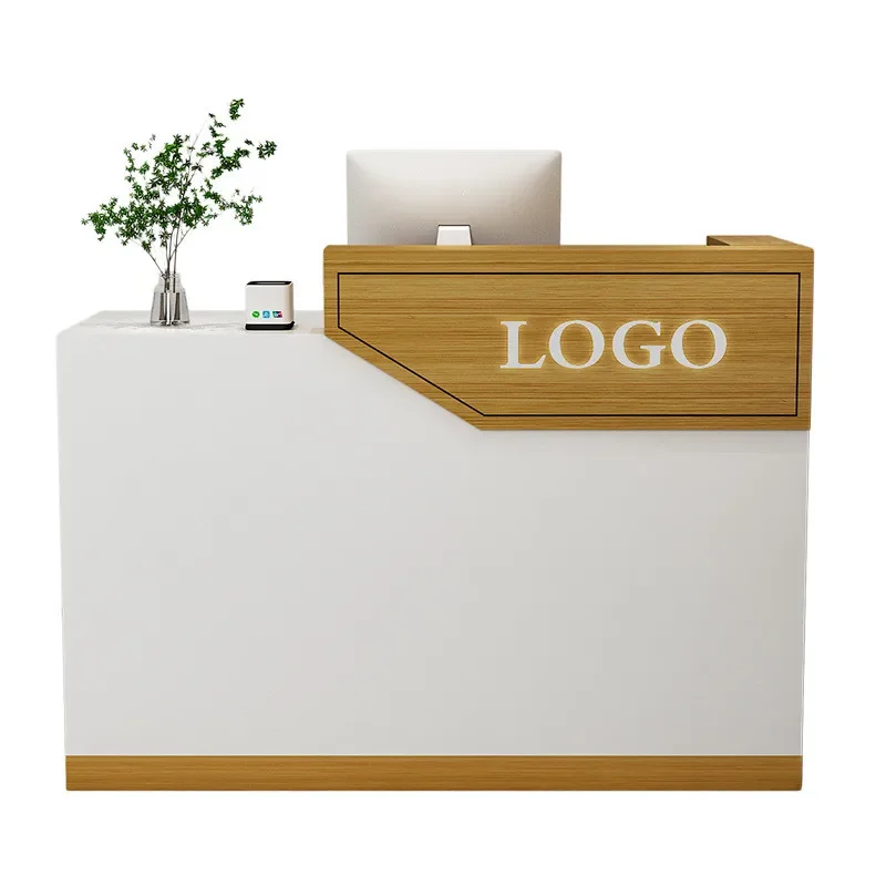 *S Modern design office counter luxury office desk table front desk business clinic salon small reception