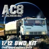 CROSSRC AC8 8X8 KIT 1/12 RC Electric Remote Control Model Car Simulation Military Truck Adult Children's Toys 1