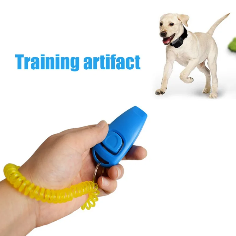 2 In 1 Dog Training Whistle Clicker Interactive Game Pet Dog Trainer Assistive Guide With Key