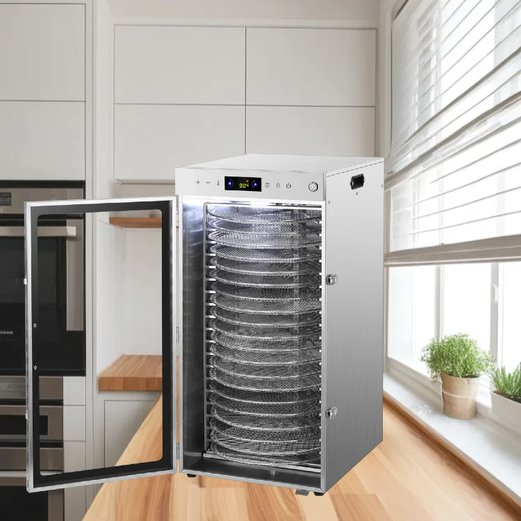 Commercial 20 Trays Touch Screen Food Dryer machine Household Stainless Steel Rotate Fruit and Vegetable Dehydrator 2