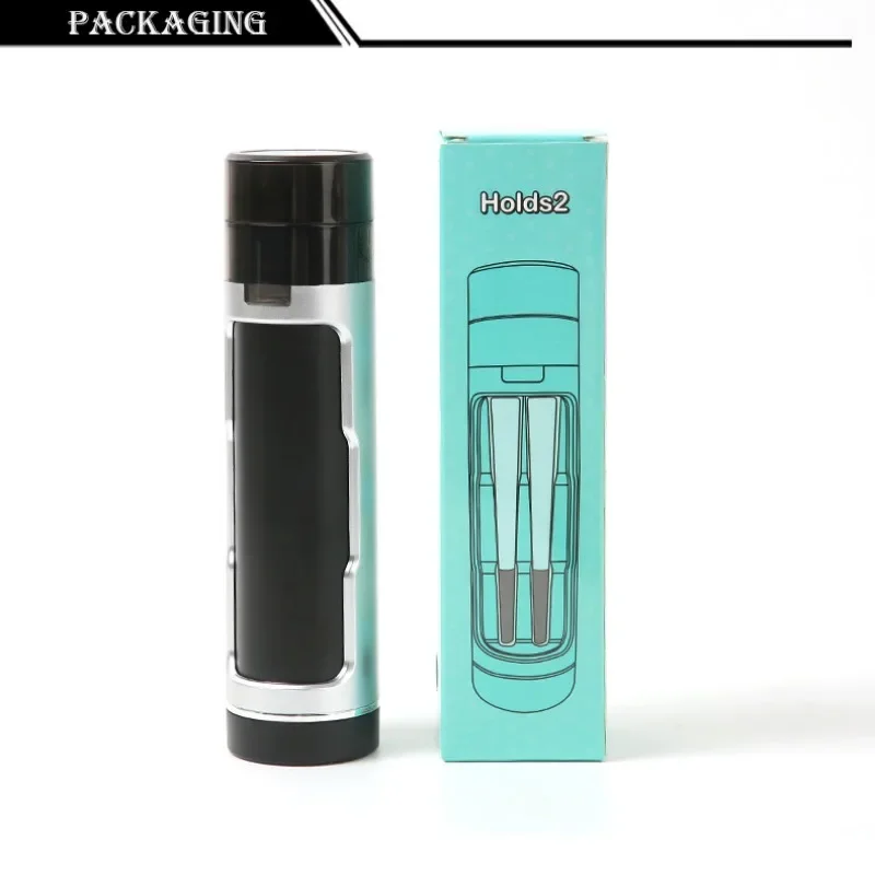 Herbal Grinder Plastic Herb Grass Grinder Kit Storage Horn Tube Tobacco Box for Roll Paper Filling Machine DIY Pipe Smoking Accessories herbal grinder