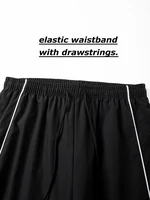 Pantalon de sport tendance pour hommes avec lignes, pantalon de course, d'entraînement, de gymnastique, avec poches latérales, pantalon de survêtement athlétique respirant à séchage rapide 5