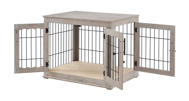 pet kennel crate for dogs wood puppy cage modern aesthetic heavy duty long lasting multi purpose