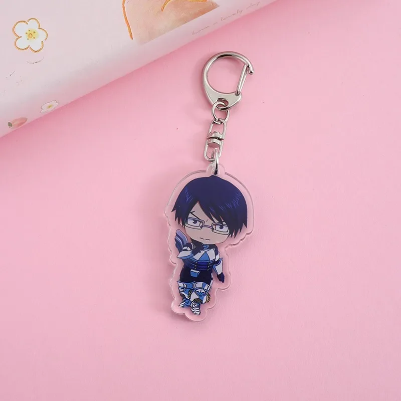 Anime My Hero Academia Acrylic Keychain Accessories Cartoon Funny Bag Pendant Gift Bag Charm Keyring Friends Fans Gifts