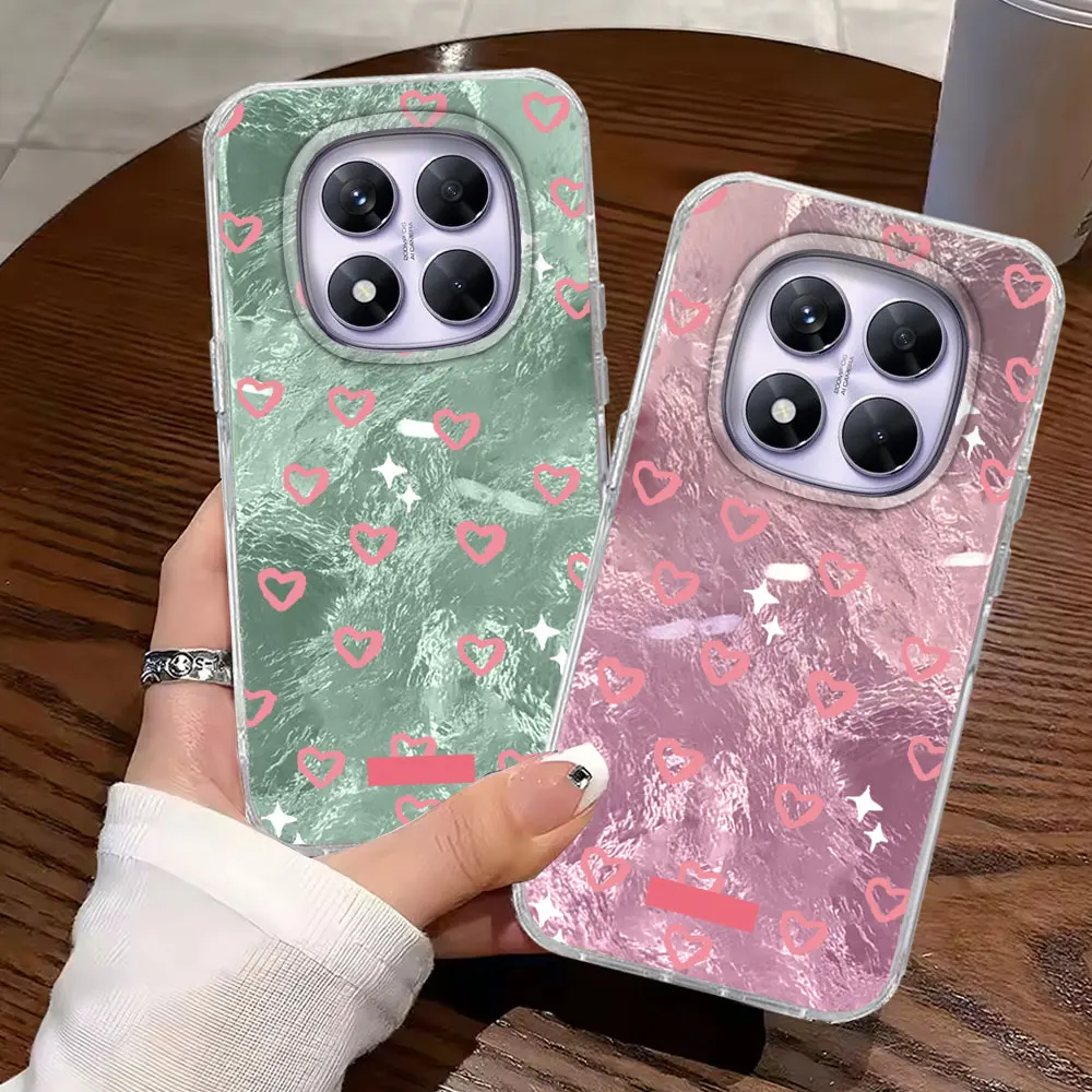 Pink Little Love Heart Girls Phone Case Cover