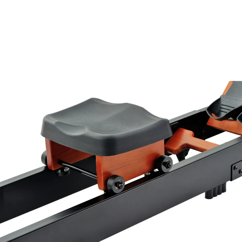 

Solid Rubber Wood Foldable Rowing Machine Rubber Wood Water Rower Fitness Rowing Simulator