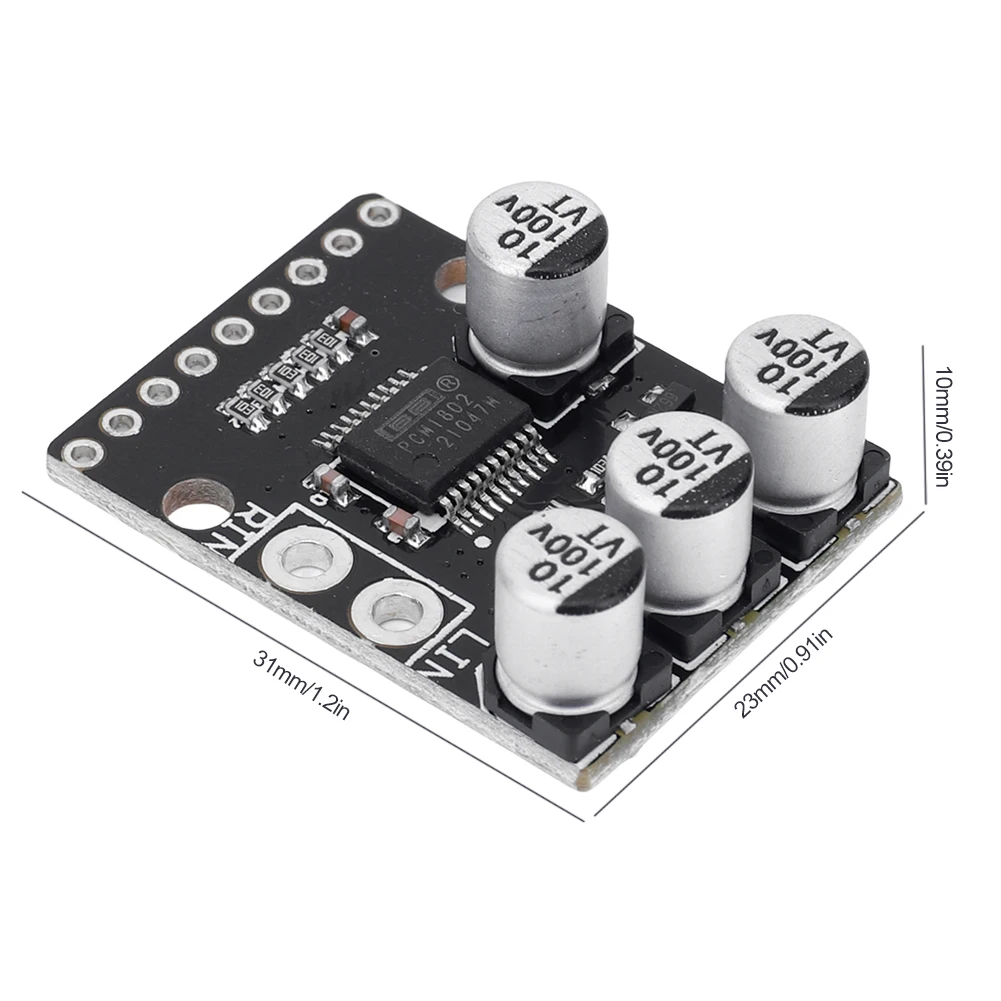 PCM1802 오디오 96kHz ADC 단일 종단 아날로그 입력 디코더 스테레오 디지털 PCM AV 증폭기 플레이어 보드 3.3/5 V ADC 디코더