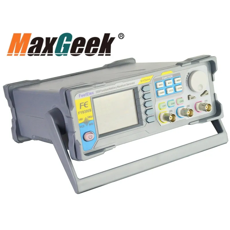 

Maxgeek FY8300S-20M 20MHz 40MHz 60MHz 3-Channel DDS Function Arbitrary Waveform Signal Generator 4CH TTL Level Output