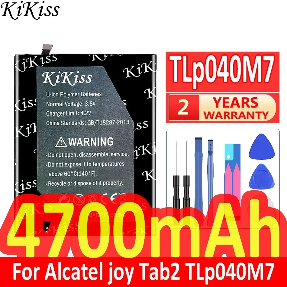 

Мощный аккумулятор KiKiss 4700 мАч для Alcatel joy Tab2 Tab 2 TLp040M7