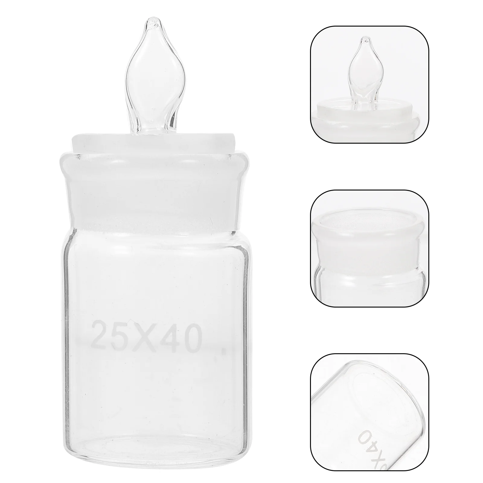 

Lab Glass Weighing Bottle Clear Weighing Bottle Laboratory Equipment with Lid