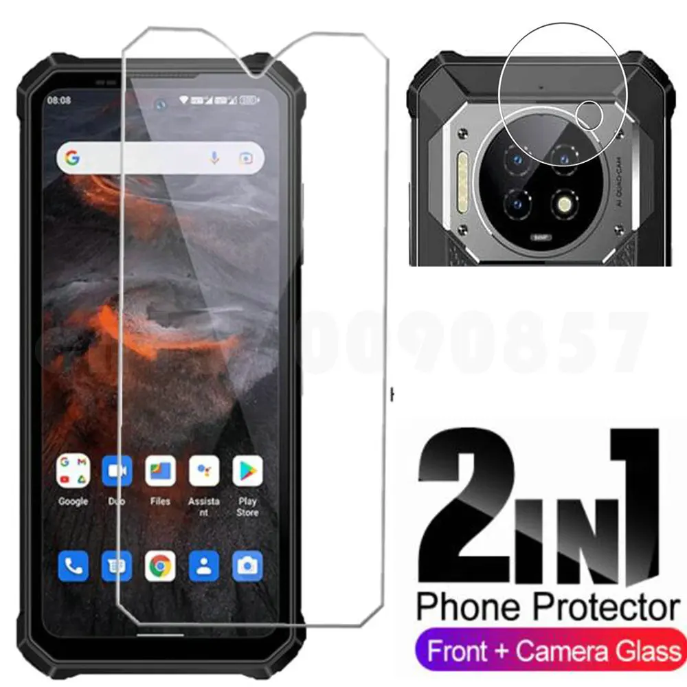 Protective Glass Cover on For Oukitel WP19 ProTempered Glass Screen Protector For Oukitel WP19 Pro Soft Camera Film