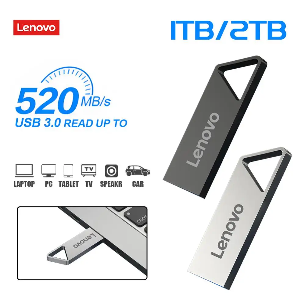 Lenovo Usb Flash Drive 2Tb 1Tb 256Gb Usb 3.0 U Stick Interfaccia Pen Drive Ad Alta Velocità Flash Drive Usb Pendrive Per Computer Portatile