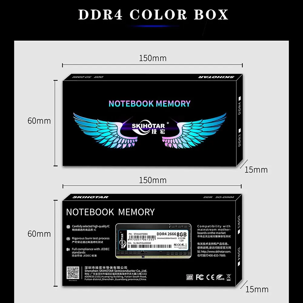 DDR3 DDR4 SoDimm Ram Notebook Memory Module 4GB-16GB 1333MHZ-3200MHZ PC4 Memoria RAMS