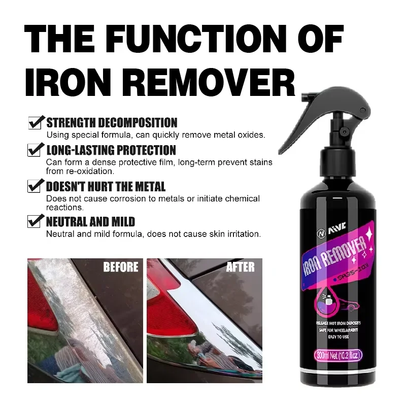 Rust Remover Spray Car Wheel Rust Inhibitor Maintenance Cleaning Anti-rust Lubricant