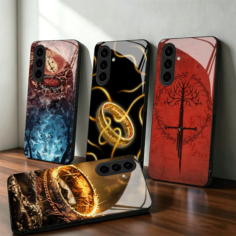 Elegant Lord of the Rings Glass Phone Case