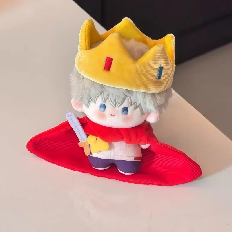 Heiße süße Baumwolle Krone Umhang Set für 10 cm Puppe King Style Spielzeug Zubehör Kinder Geschenk ideal für Puppensammlung Rollenspiele – Detail 1