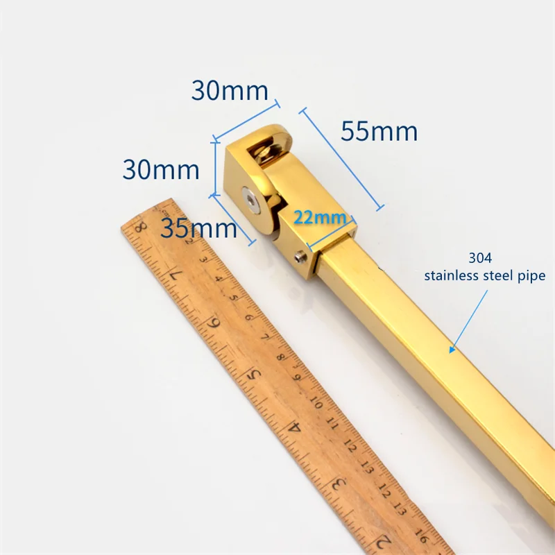 Rose Gold Shower Installation Kits Shower Glass Clamp Bracket Glass Door Handle Hinge Enclosure Panel Support Bar