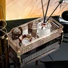 Makeup Organizer Box, Home Desktop Perfume Holder, Cosmetic Skincare Lipsticks Brushes Cotton Pads Jewelry Storage Container 1
