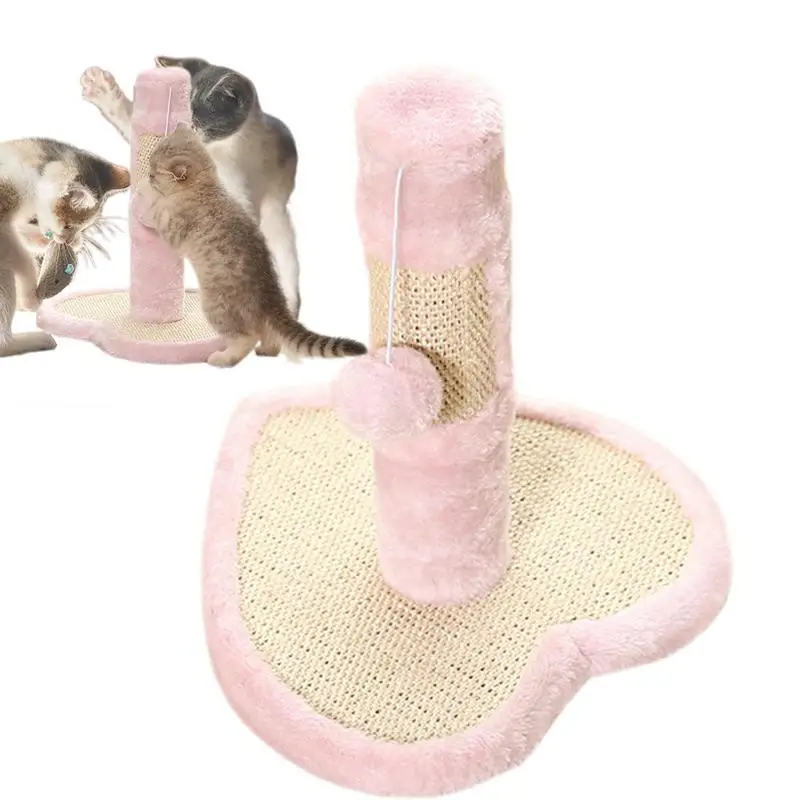 

Cat Scratch Post Kitten Claw Scratch With Dangling Ball Interactive Toy Cat Claw Scratcher Kitten Scratching Post Scratcher Post