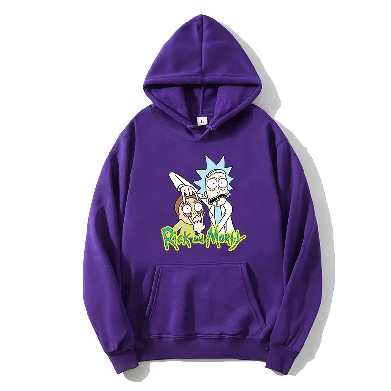 

New Autumn and Winter Printed Men's and Women's Cartoon Hoodie Sweatshirt Men's and Women's Street Wear Fleece Hoodie