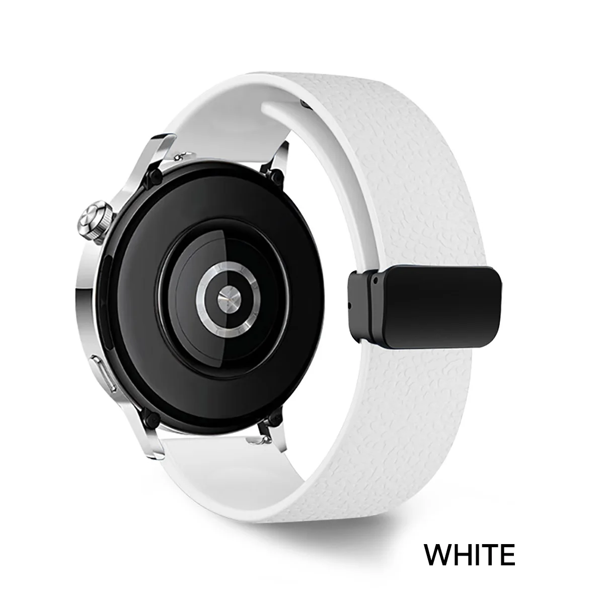 Magnetic Silicone Strap for Smartwatch - 20mm/22mm, Versatile Fit Bracelet