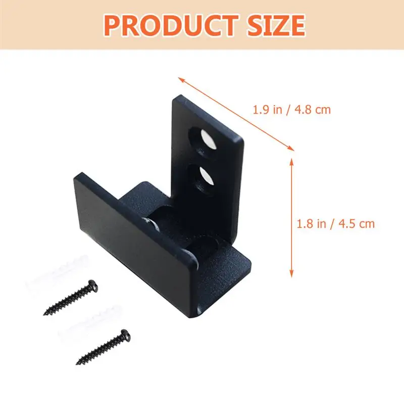 Carbon Steel Floor Guide Wall Mount Door Stopper Swing Preventor Sliding Doors Accessories Barn Door Bottom Guide Hardware