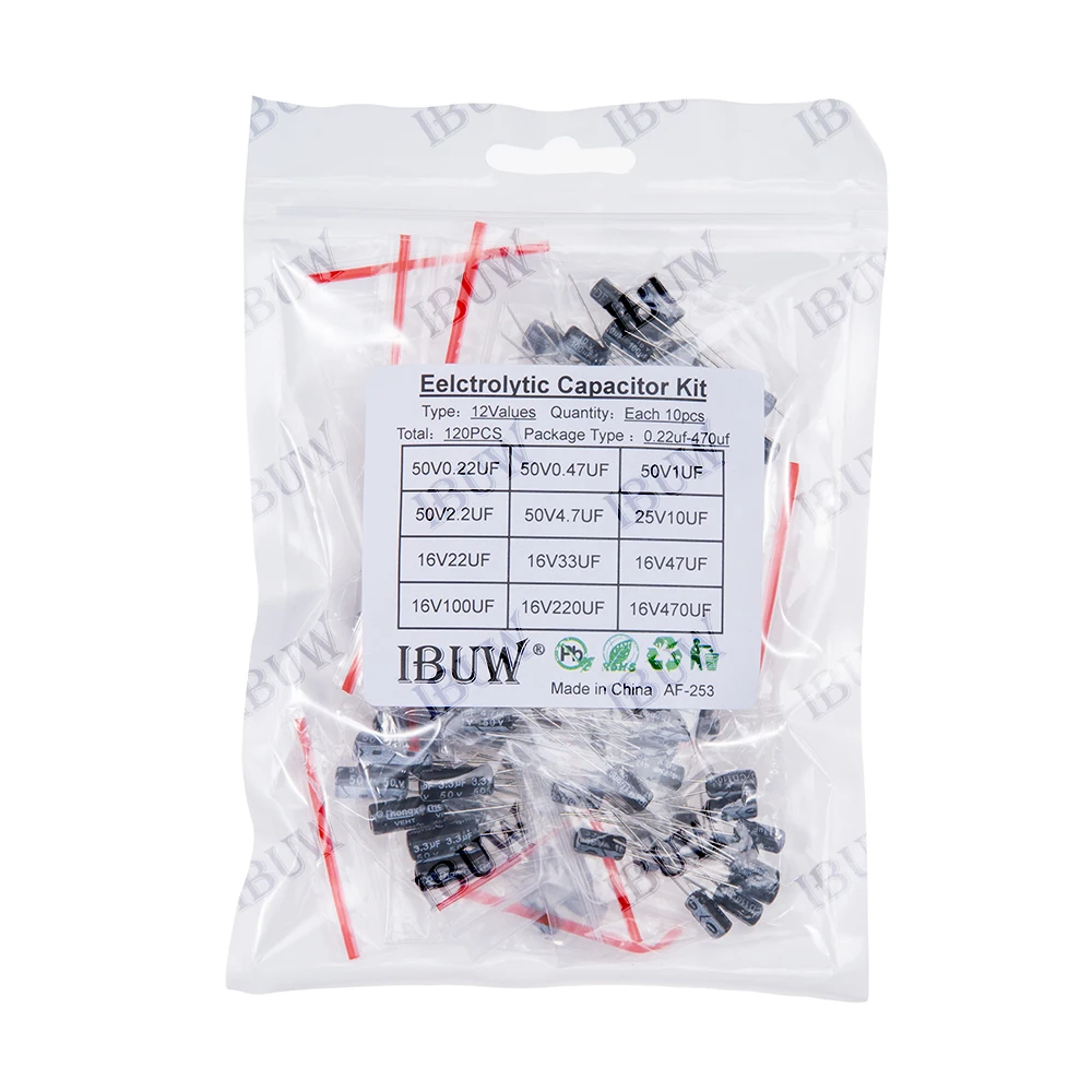 120PCS12ValuesElectrolyticCapacitorKit(0.22μF-470μF16V-50V)forDIYElectronicCircuitkit16V20V30V0.22uf3uf-AliExpress