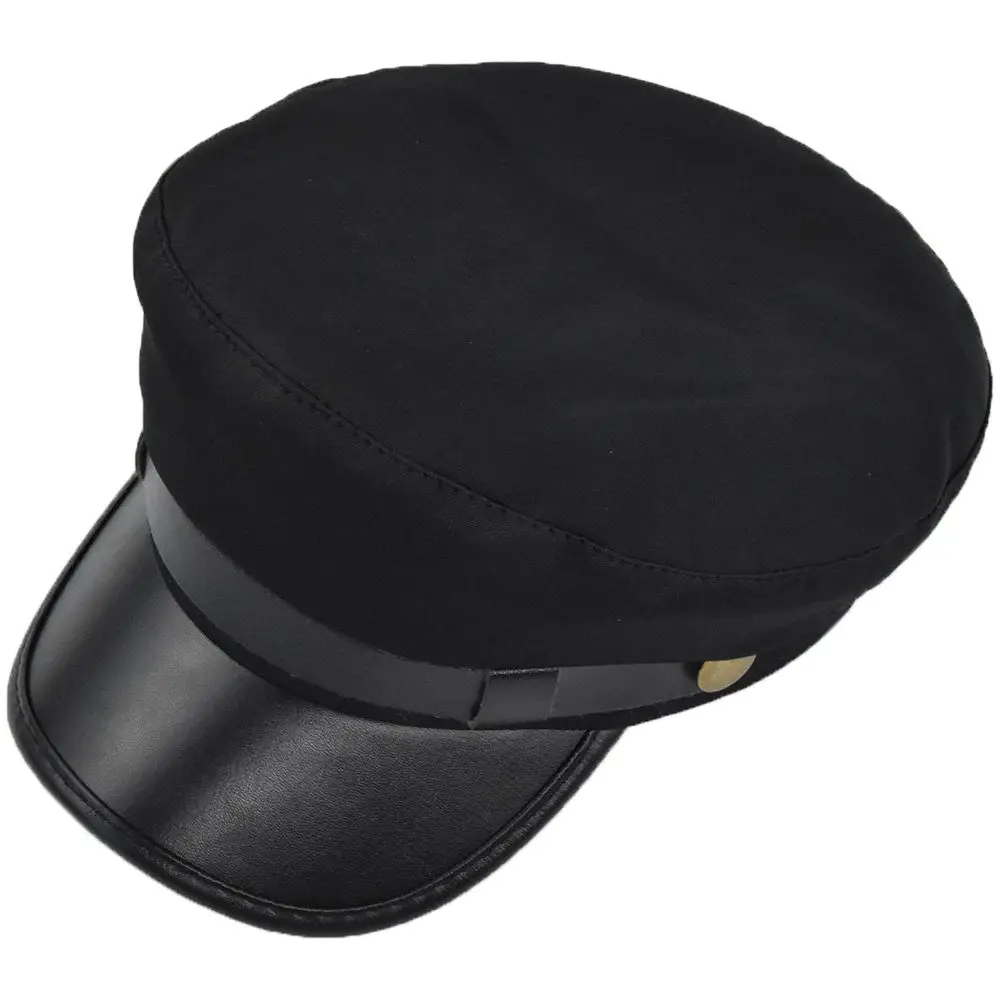Warm Punk Winter Streetwear Berets British Style Autumn Fishing Cap Women Captain Caps Flat Navy Hats Men Sailor Caps