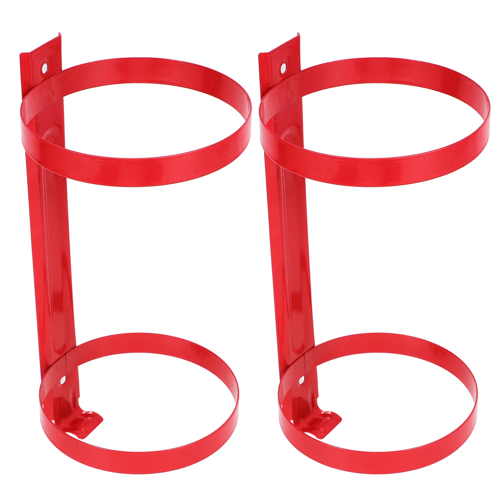 2 Pcs Shower Caddy Hanging Fire Extinguisher Bracket Car Mounting Kit Wall-mounted Water Bottle
