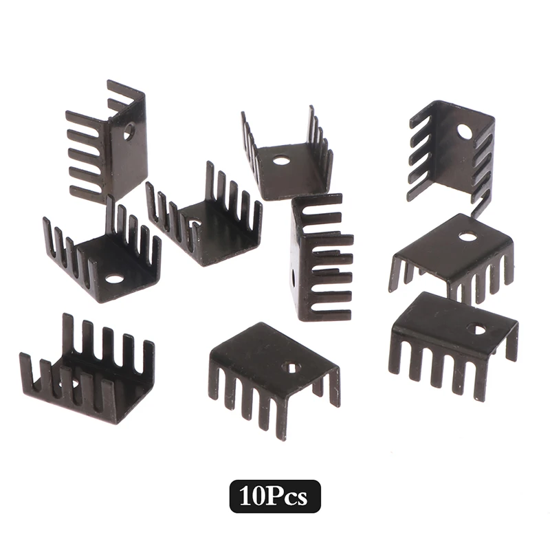 

10pcs TO-220 Aluminum Profile 7805 Heatsink 781 Radiator Heat Sink 19*15*10MM Aluminum Alloy Profile Cooler