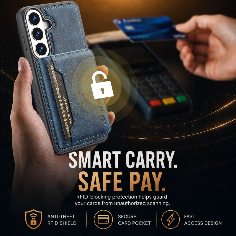 Versatile 2-in-1 Magnetic Leather Wallet Card Phone Case Cover