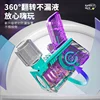 10 Hole Clear Bubble Machine Kids Fully Automatic Light Handheld 2024 New Bubble Gun Electric Bubble Machine 3