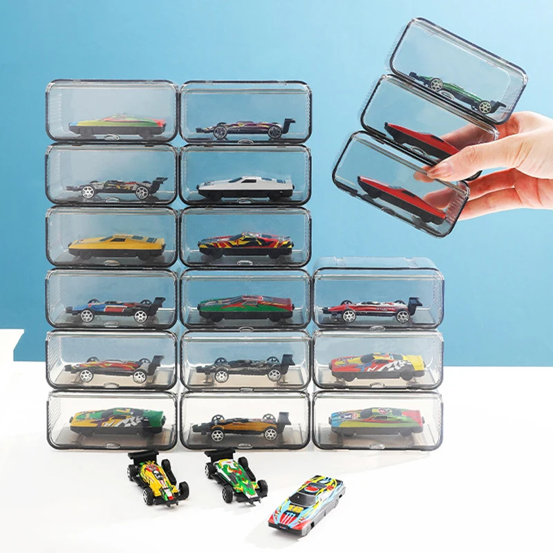 Original Hot Wheels Car Storage Box for Diecast 1:64 Voiture Display Box  Matchbox Collection Educational