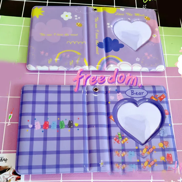 3Inch Kpop Card Bain Bindoon Carifor Fotóalbum Heart Love Hollow 40 Zsebek Név Kártya Könyv Photocard Id Tartó - Image 4