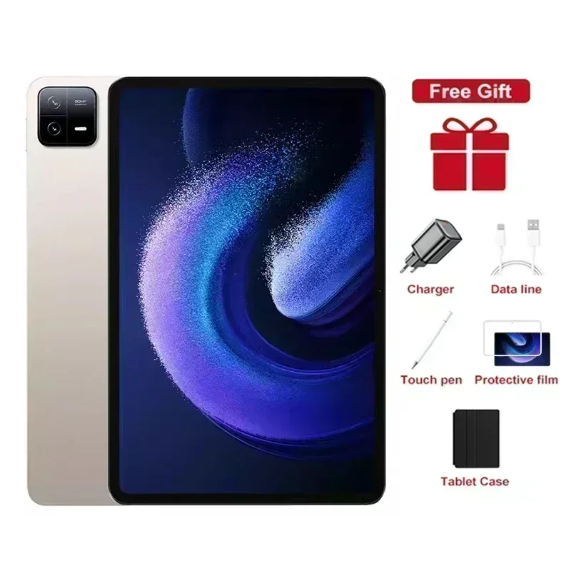 thumbnail image 1 of Tableta Mi Pad 6 Pro versión global 2024 Android 13 16 GB 1 TB Dual SIM 10 núcleos WPS GPS Bluetooth 5G Red Llamada telefónica Tablet PC, 1 of 5