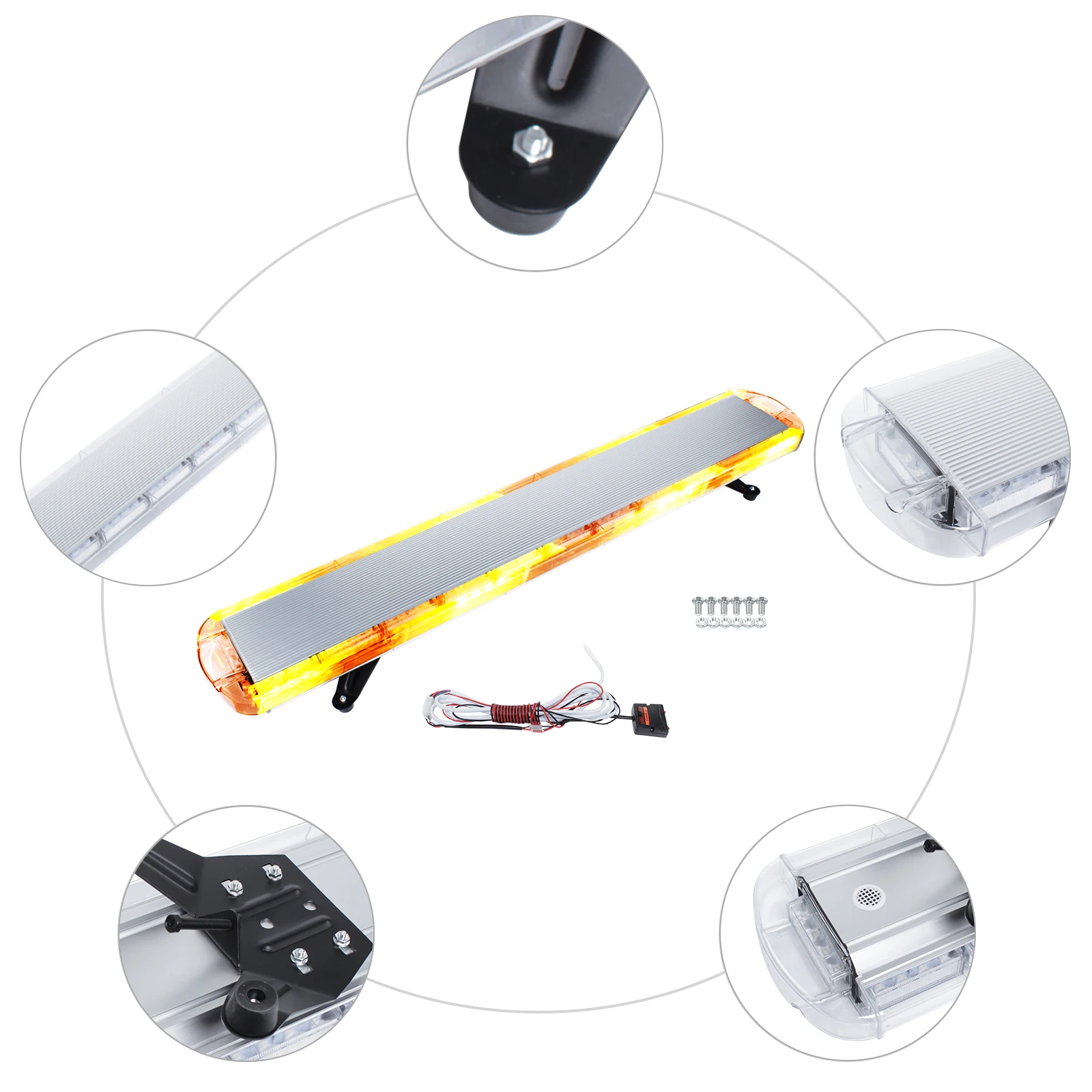 LED Car Truck Strobe Panel Light Flash Modes Hazard Warning Lightbar Parking Bulb Flashing Emergency Warning Light