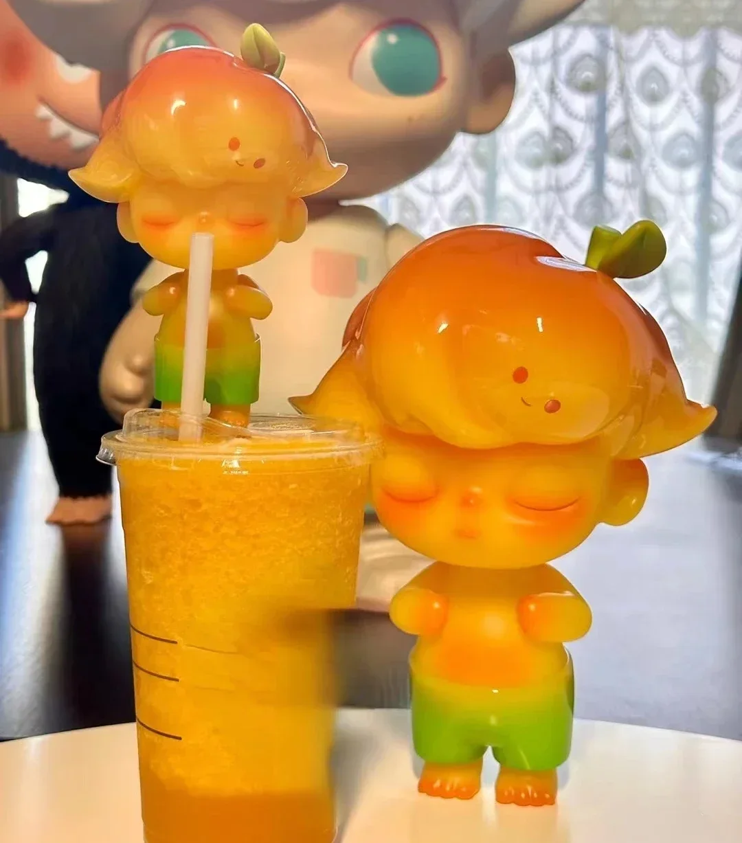 

Dimoo Mango Jelly Action Figure Summer Pineapple Pudding Ice Shake Yellow Figurine Designer Toy Art Collection