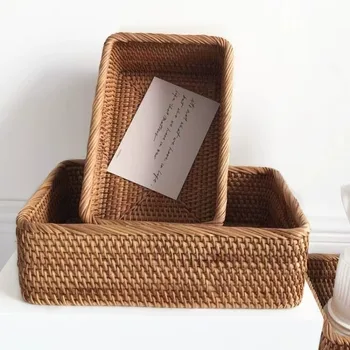 Rectangular Rattan Basket 1