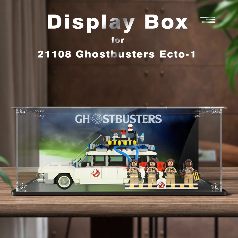 Acrylic Display Box for Lego 21108 Ecto 1 Clear Display Case Model Toy