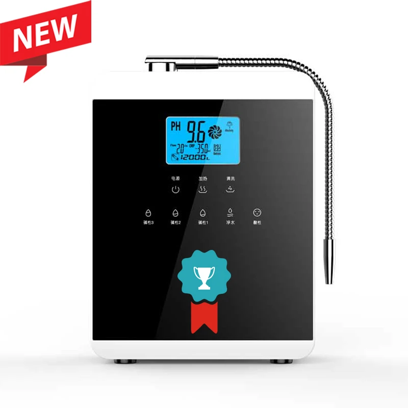 

Platinum Coating Alkaline Water Filter Machine Activated Carbon Filter Kangen Water Machine 11 Plates